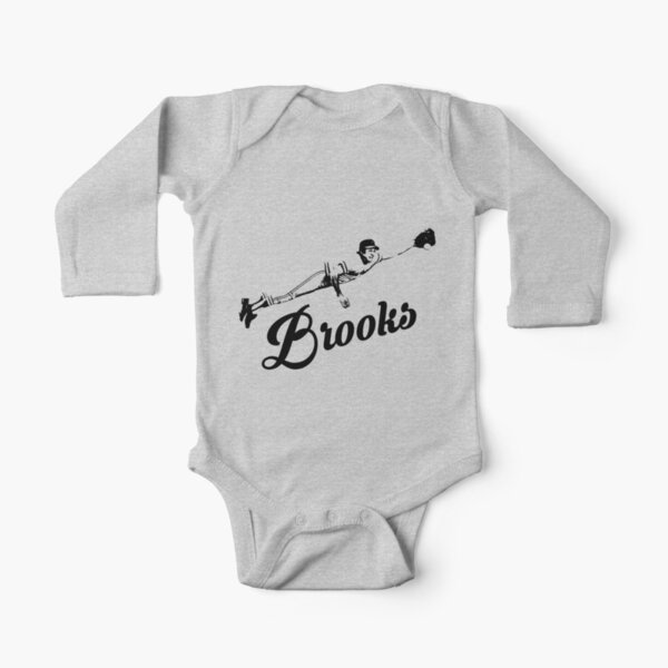 Brooks - Black Stencil Long Sleeve Baby One-Piece