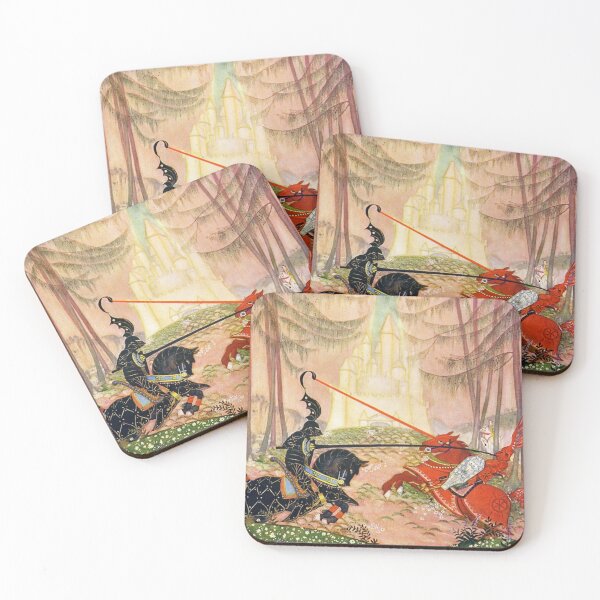 Item preview, Sir Gareth and the Red Knight - Thomas Mackenzie designed and sold by forgottenbeauty.