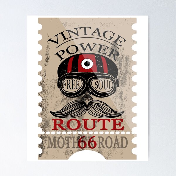 Item preview, Vintage Power Free Soul Route 66 Mother Road Novelty Gifts. designed and sold by TIXLIFE.