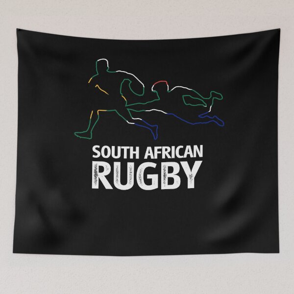 Item preview, South African Rugby Tee Black designed and sold by d247.