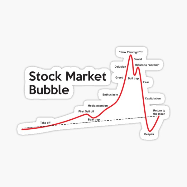 Stock Market Bubble Sticker