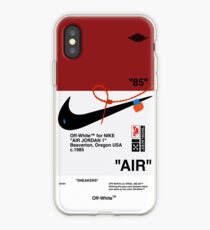 Vinilo o funda para iPhone Zapatillas de deporte blancas AJ AIR