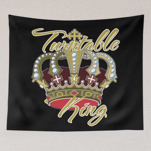 Item preview, Turntable King & Crown - Gold - designed and sold by onjcdesign.