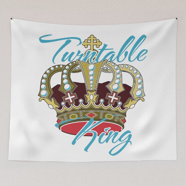 Item preview, Turntable King & Crown - Blue - designed and sold by onjcdesign.