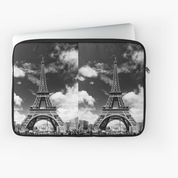 The crowd around the Eiffel Tower - Paris, France Laptop Sleeve