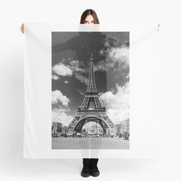 The crowd around the Eiffel Tower - Paris, France Scarf