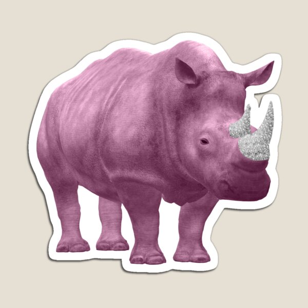 Pink Rhino Bling Horn - Bassa Sababa Magnet