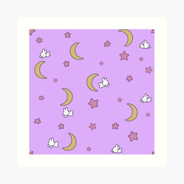 Sailor Moon inspired Bunny of the Moon Bedspread Blanket Print Art Print