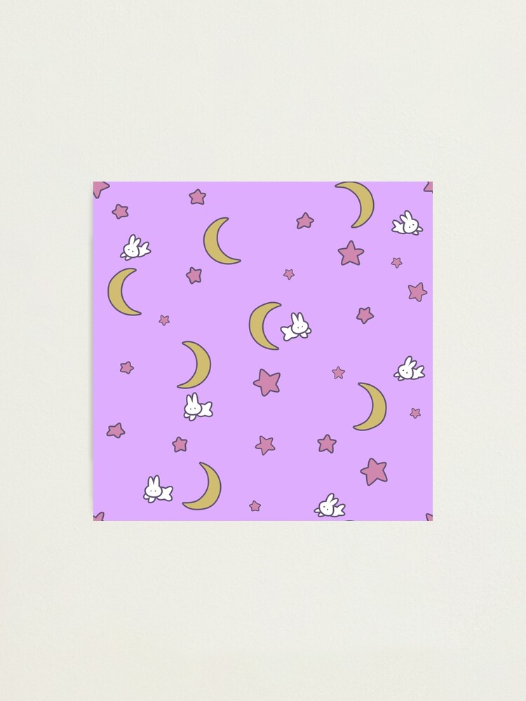 Alternate view of Sailor Moon inspired Bunny of the Moon Bedspread Blanket Print Photographic Print