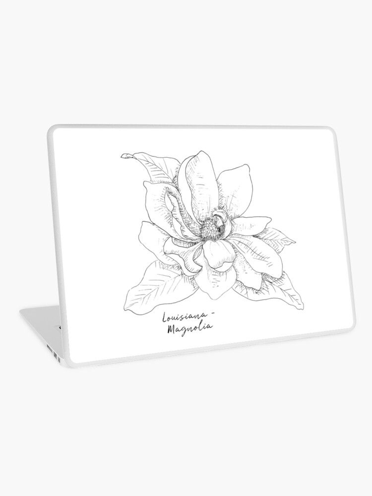 Magnolia Louisiana State Flower Illustration Sticker for Sale by  JourneyHomeMade