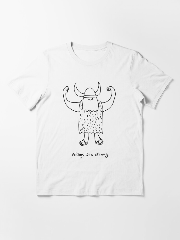 Vikings are strong black and white drawing' Essential T-Shirt for Sale by  DiabolickalPLAN