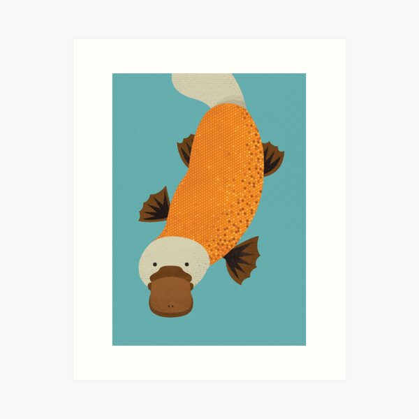 Whimsy Platypus Art Print