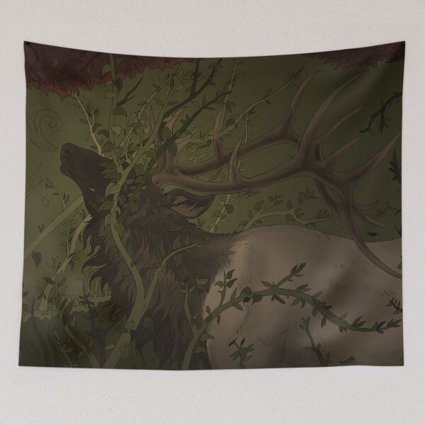 Item preview, Green elk designed and sold by Loba-Maior.