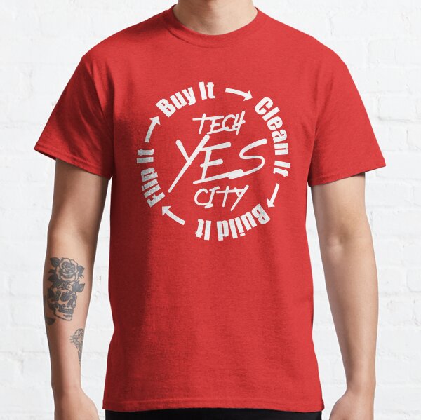 Tech YES City - Inverted Hustler's Process - For Darker Colors Classic T-Shirt