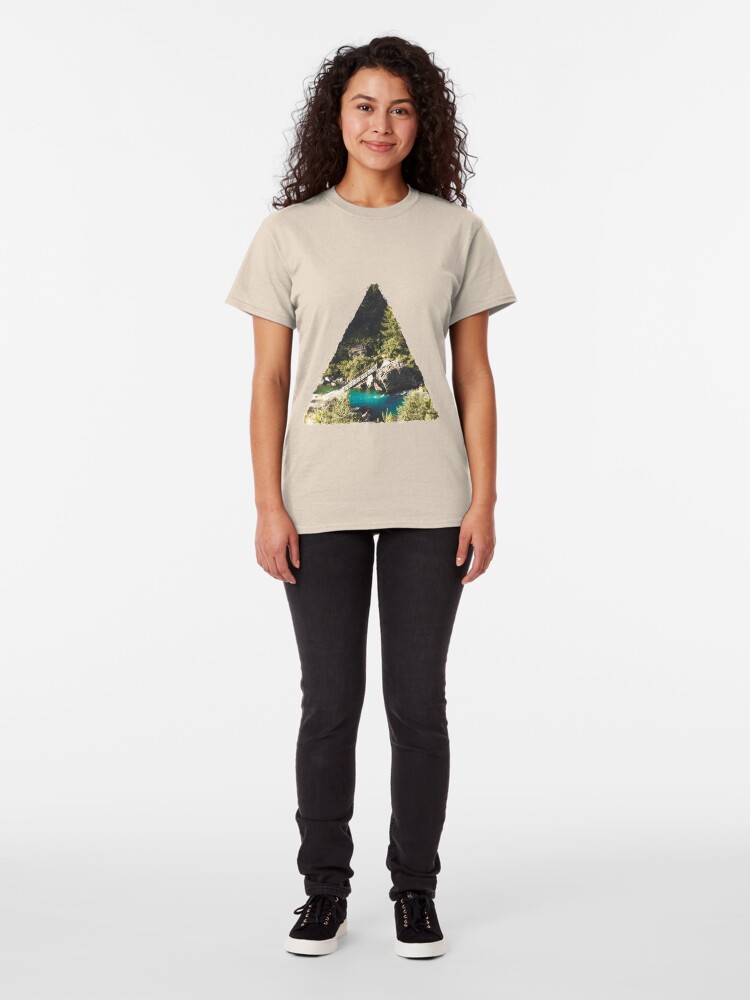 Alternate view of Mallero Mountain River - Lombardia - Italy Classic T-Shirt