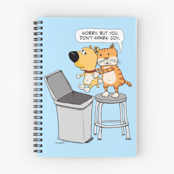 Item preview, Cat Tidying Up Because Dog Doesn't Spark Joy designed and sold by capscratch.