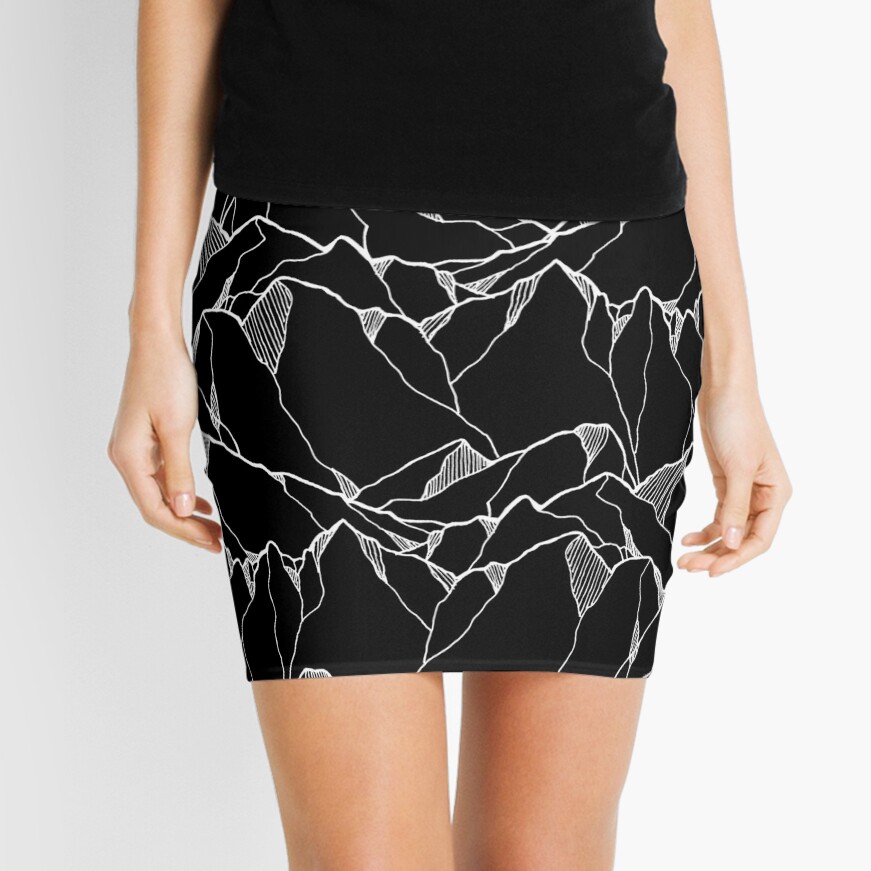 The many dark mountains Mini Skirt