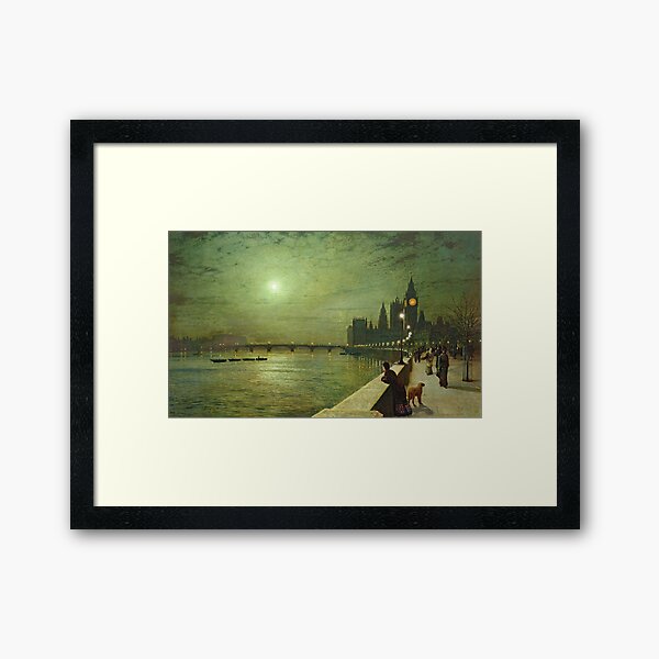 Item preview, Reflections on the Thames, Westminster - John Atkinson Grimshaw designed and sold by themasters.
