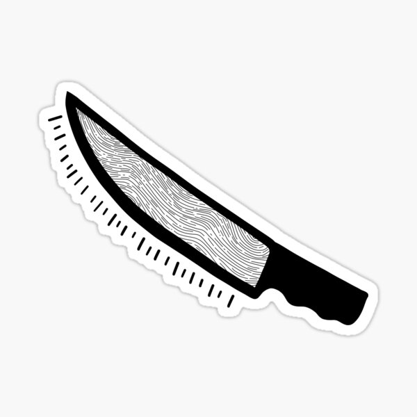 Fancy Knife Sticker by ratbb