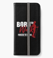 Nordic Walking Arbeit iPhone Flip-Case/Hülle/Klebefolie