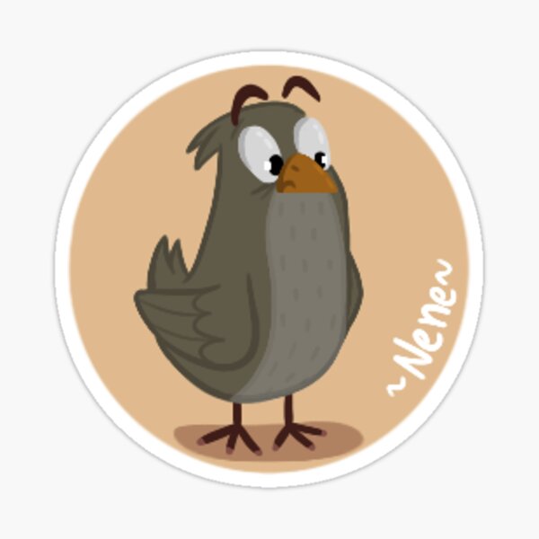 Skeptical bird Sticker