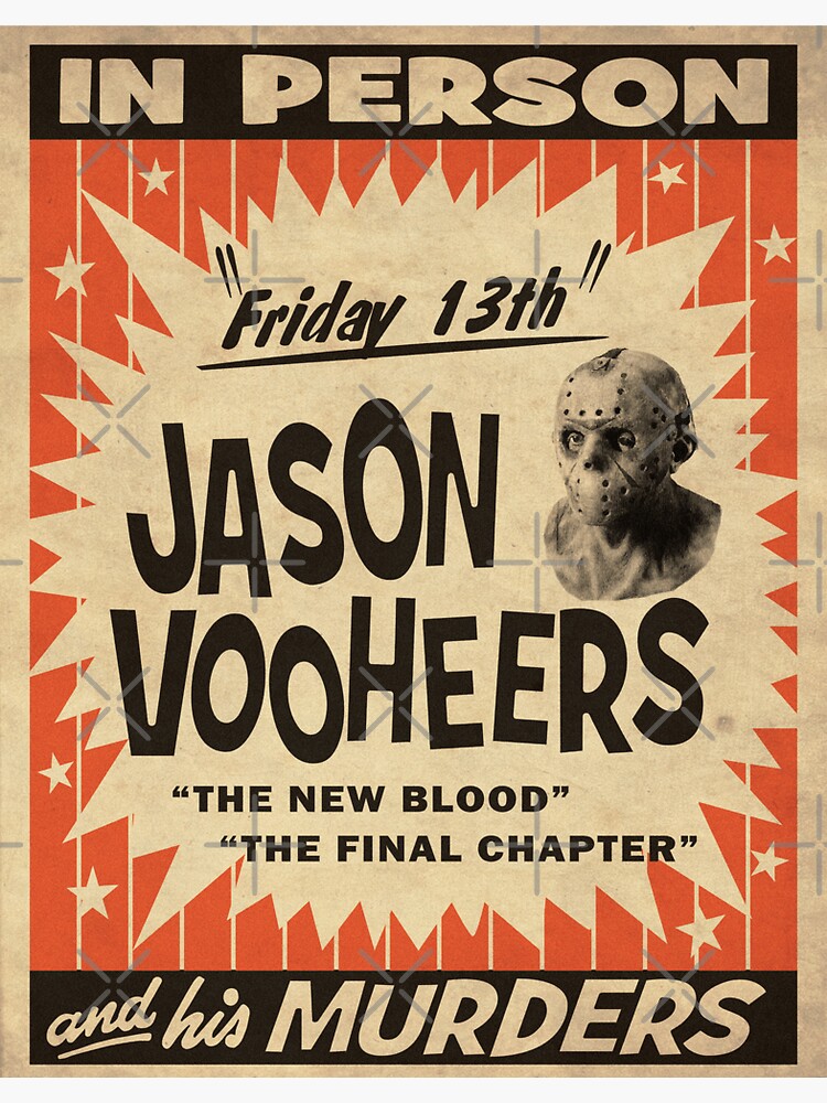 Thumbnail 3 of 3, Sticker, Jason in Person designed and sold by oldtee.