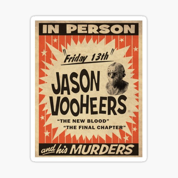 Jason en personne Sticker