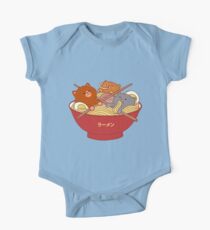 Ramen und Katzen Baby Body Kurzarm