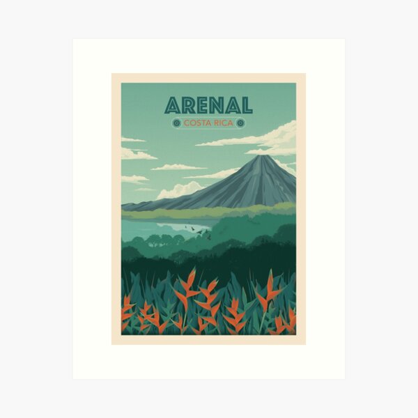 Vista previa del artículo con la obra «Volcan Arenal, Costa Rica», diseñado y vendido por MonteVerde.