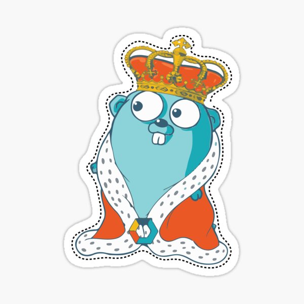 Item preview, Golang – gopher king designed and sold by coderman.