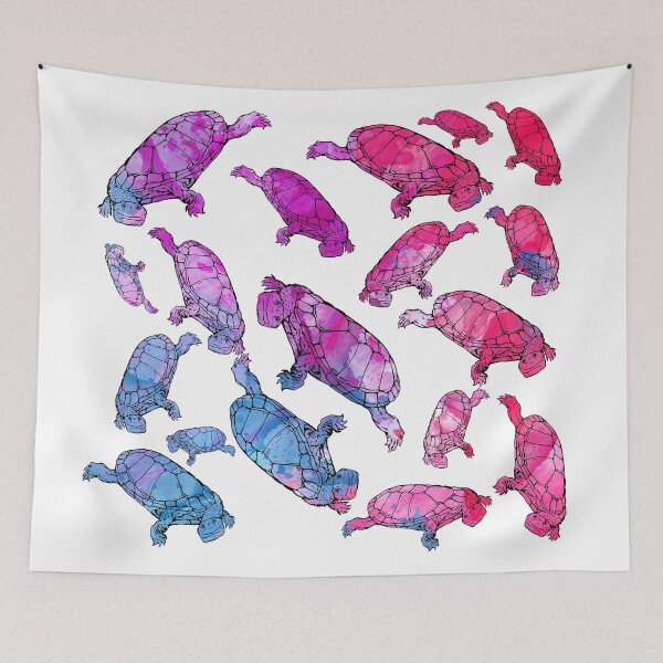 Item preview, colourful turtles  designed and sold by LukeRosenberg.