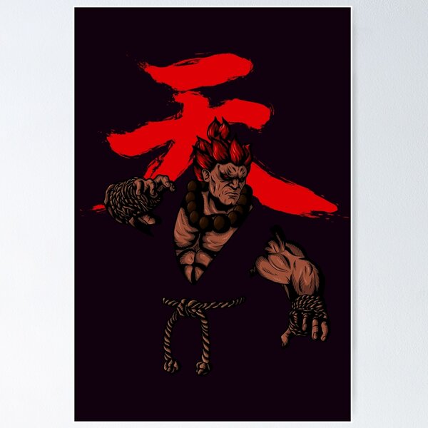 Street Fighter Ryu Akuma Evil Alpha Poster for Sale by mr-jerichotv