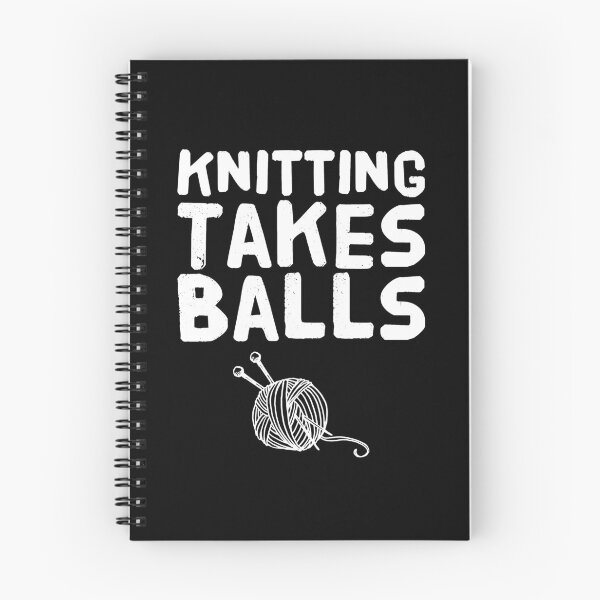 Item preview, knitting takes balls - knitting lover designed and sold by Captain Mood.