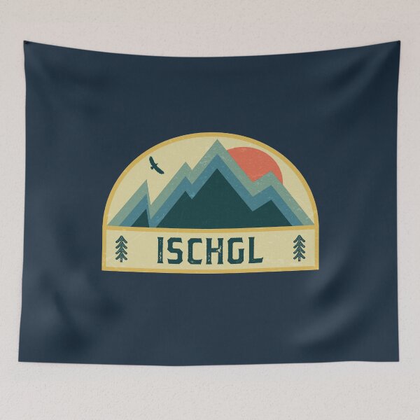 Item preview, Ischgl Retro Mountain Badge designed and sold by dk80.