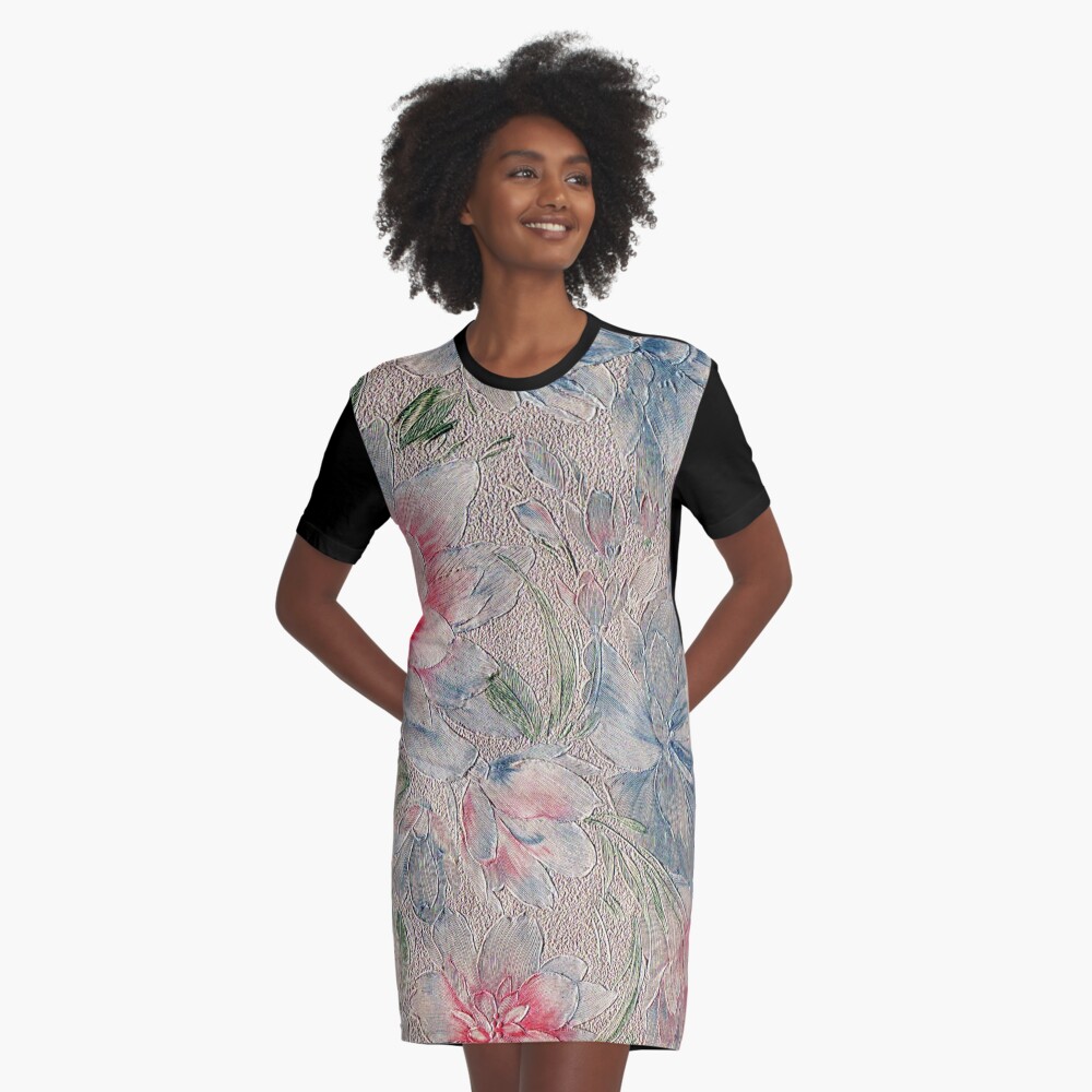 Floral Riot #2 Graphic T-Shirt Dress