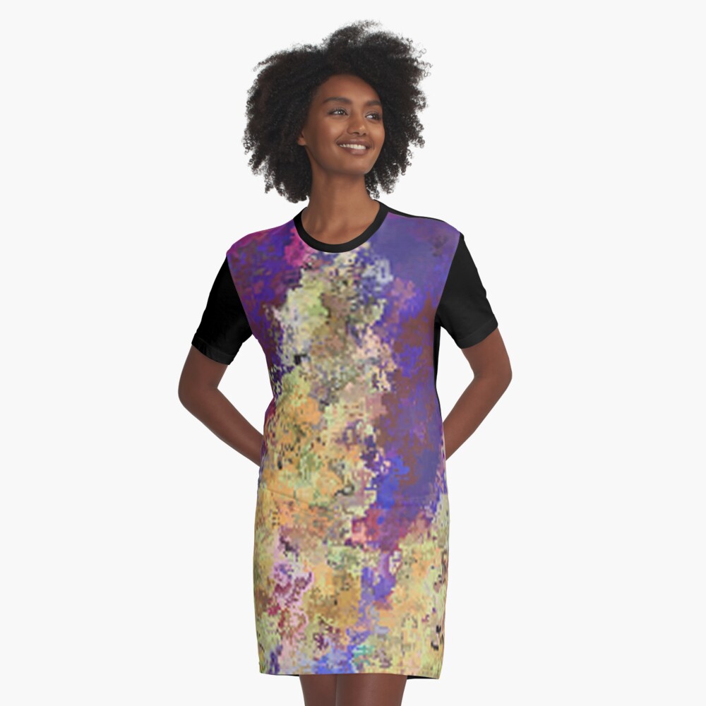 Dabble Flowers Graphic T-Shirt Dress