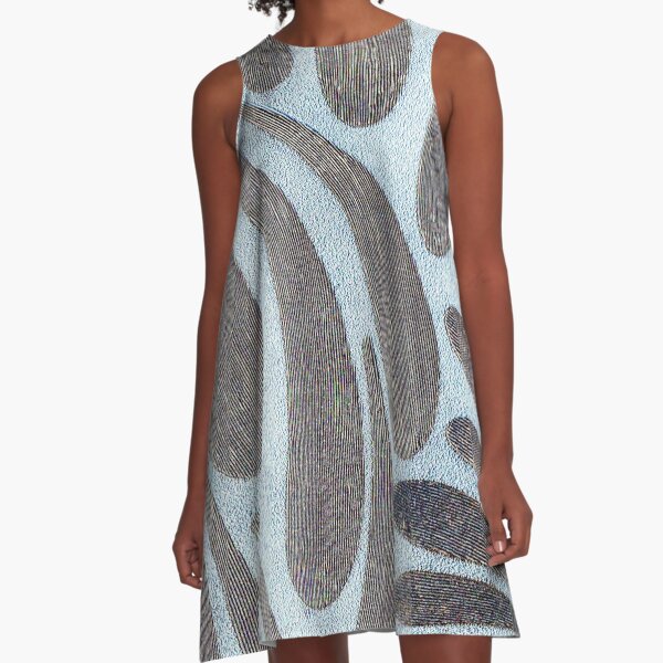Silver Swish A-Line Dress