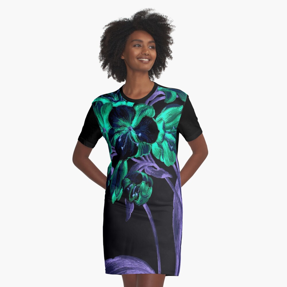 Garden Excerpt #101 Graphic T-Shirt Dress