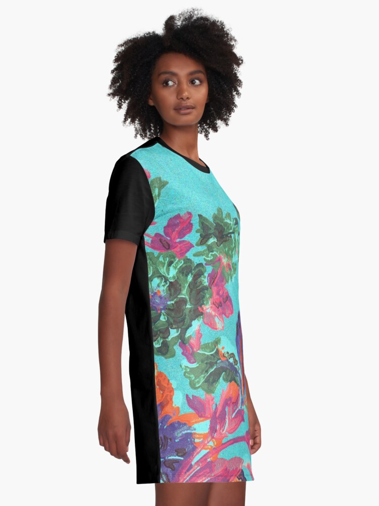 Alternate view of Happy Blooms Graphic T-Shirt Dress