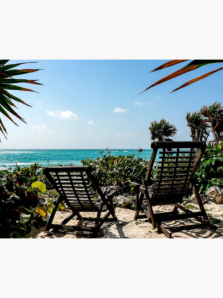 Thumbnail 3 of 3, Canvas Print, Tulum Chairs designed and sold by darren-j-mcleod.