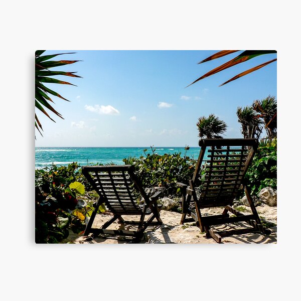 Tulum Chairs Canvas Print