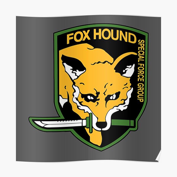 Foxhound Logo Posters Redbubble