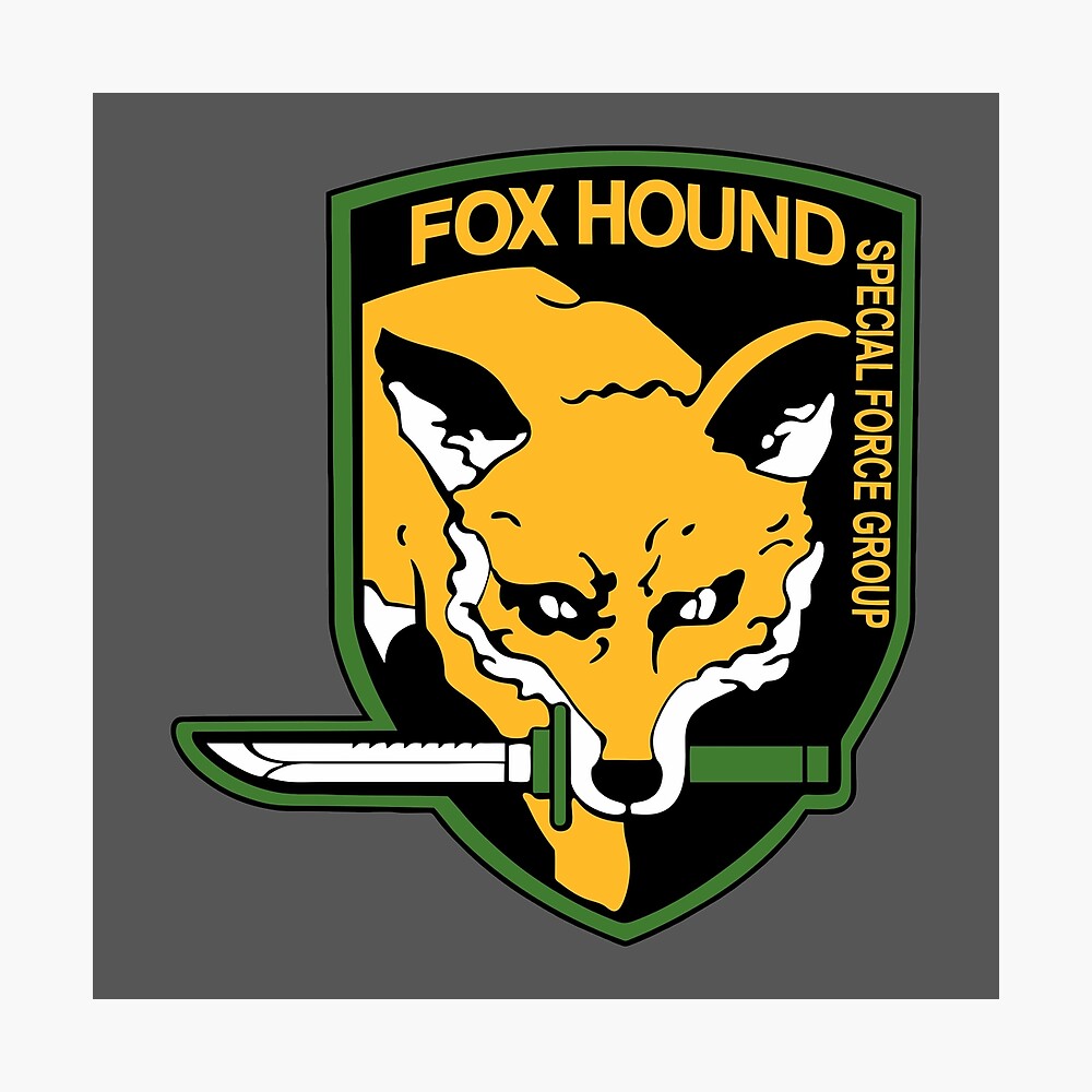 Foxhound Logo Poster By Mamosh Redbubble