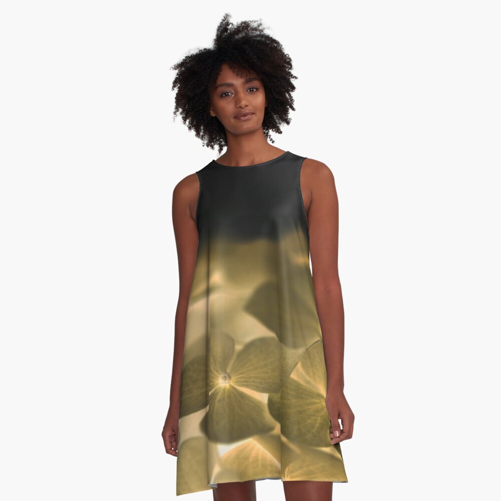 Glow Blossoms A-Line Dress