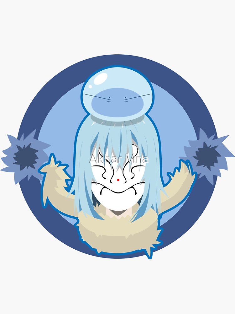 Rimuru Tempest Masked Minimalistic Sticker By Akbarmna Redbubble