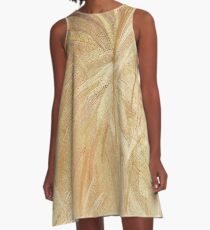 Splash of Gold A-Line Dress