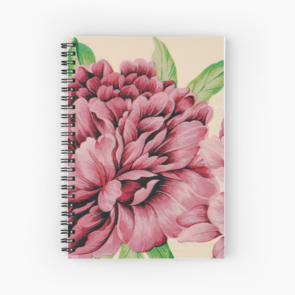 Pretty in Flowery Pink Spiral Notebook