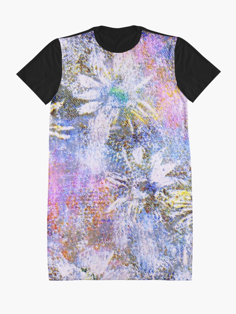 Alternate view of Chaotic Daisies Graphic T-Shirt Dress