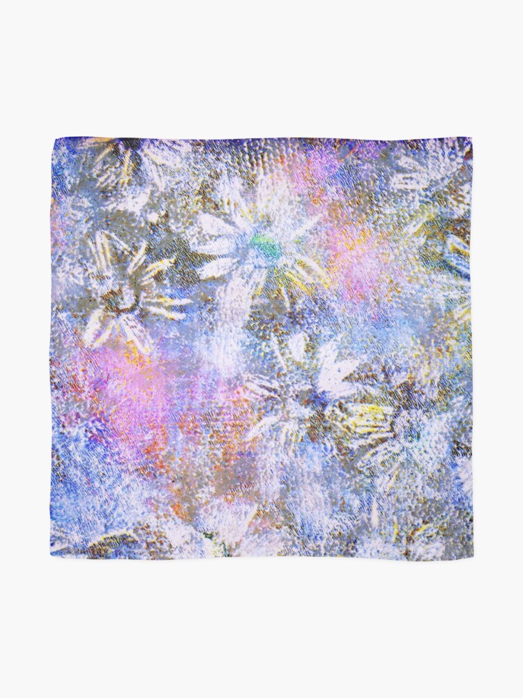 Alternate view of Chaotic Daisies Scarf