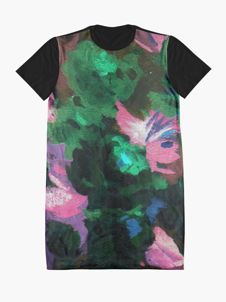 Alternate view of Dark Floral Graphic T-Shirt Dress